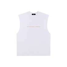 Load image into Gallery viewer, Raw Edge Cotton Tank Top